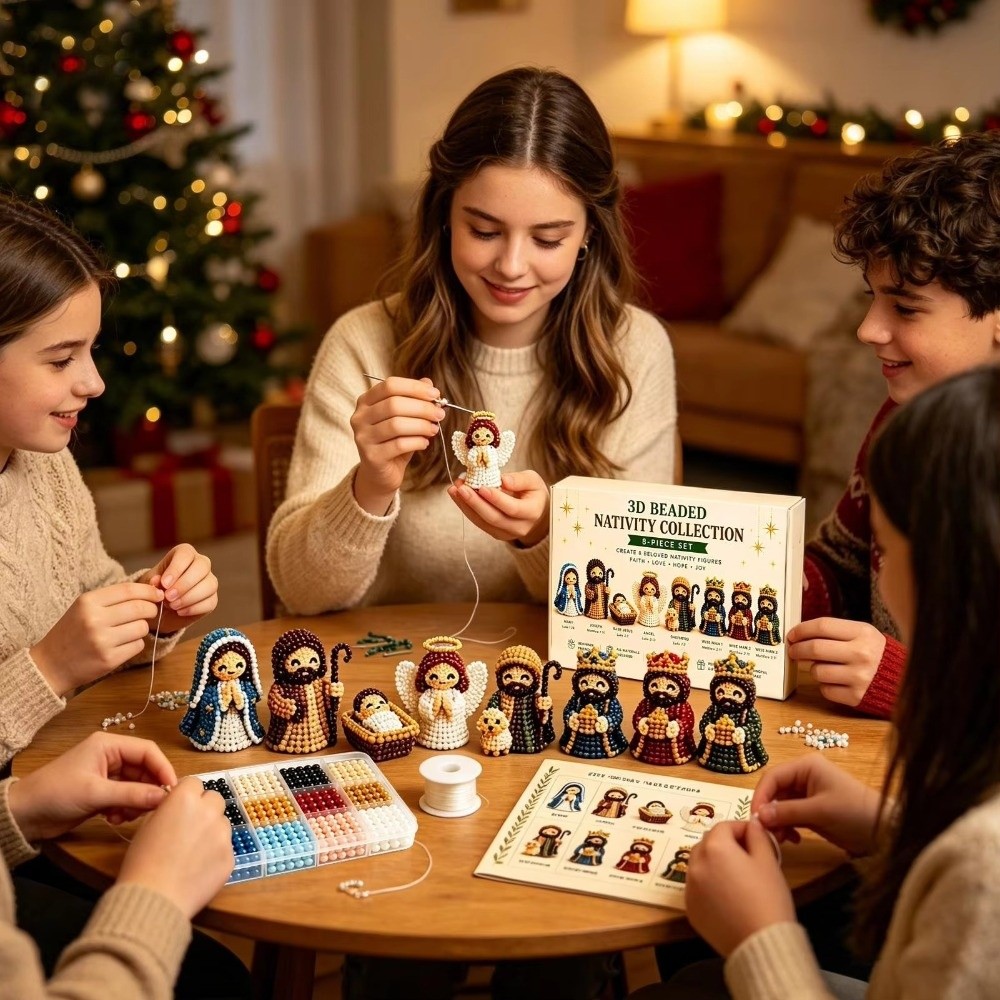 Jewelry Making For Beginners - Christmas Theme 3D Beaded Craft Kit