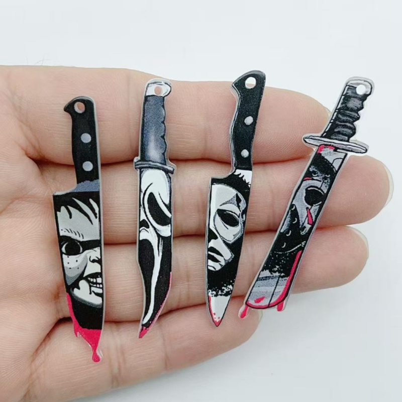 Jewelry Making Supplies - 10 pieces of acrylic jewelry Halloween