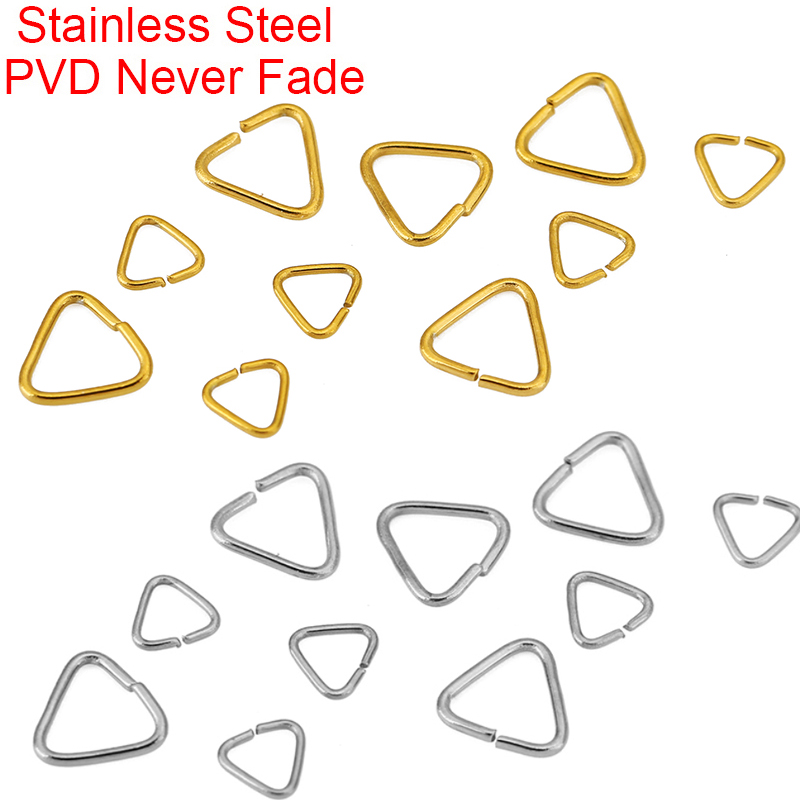 Jewelry Making Looper Tool - 50pcs 5mm 8mm Stainless Steel Triangle