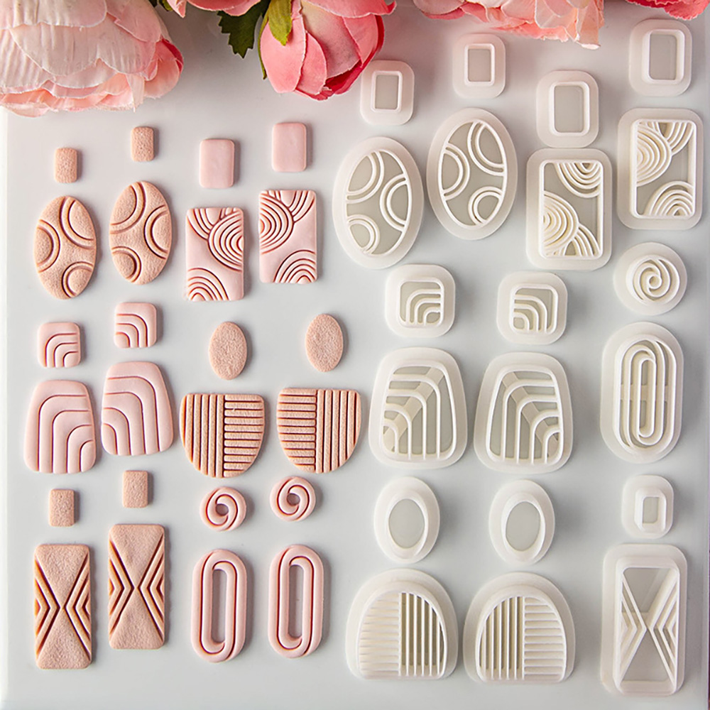 Jewelry Making Workshops - Creative Geometric Mirrored Polymer Clay Cutters