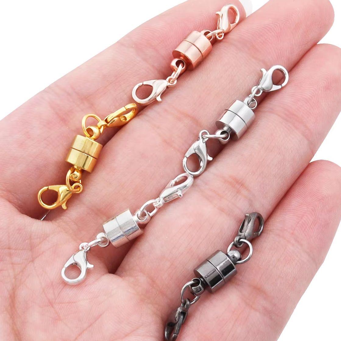 Jewelry Making School - 5Sets/Lot Magnetic Clasps With Lobster Clasps