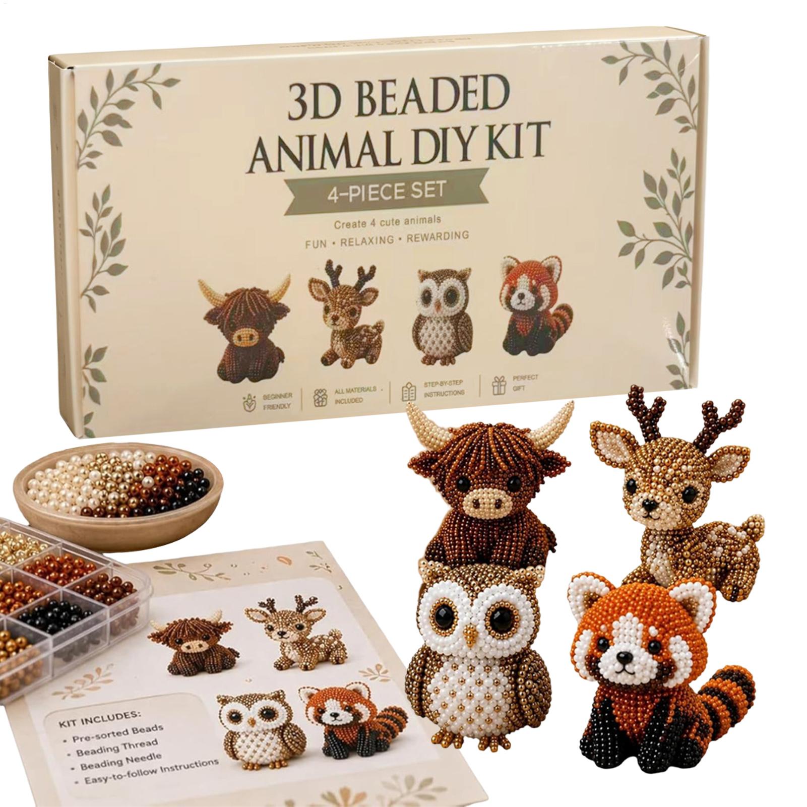 Jewelry Making For Beginners - DIY 3D Beaded Animal Kit Handmade