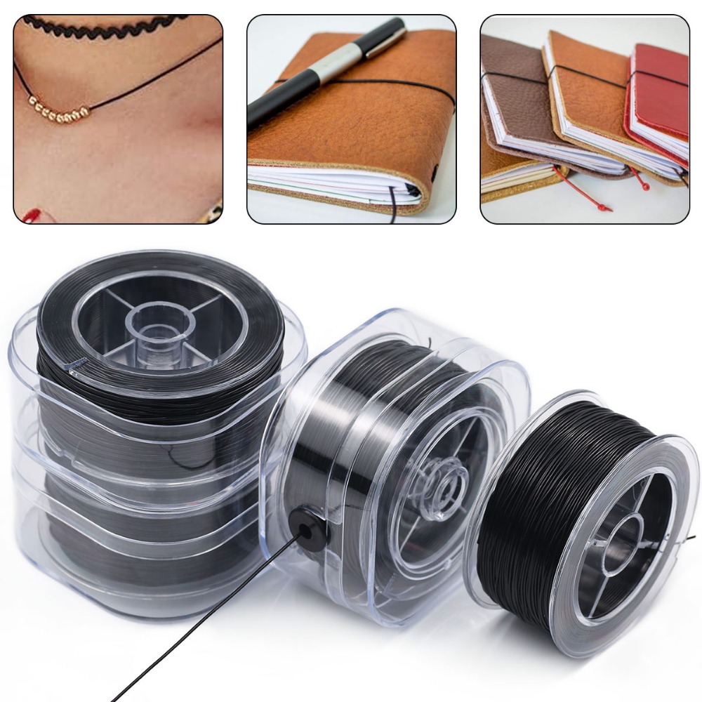 Jewelry Making Beginners - 0.5-1mm Black Elastic Crystal Thread Cords