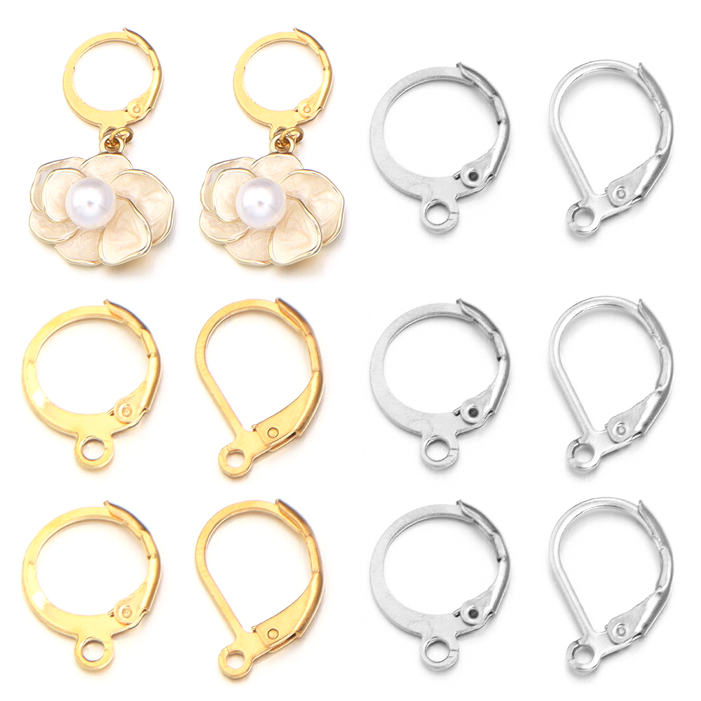 Jewelry Making Supplies - 20pcs/lot Stainless Steel Ear Hook Round