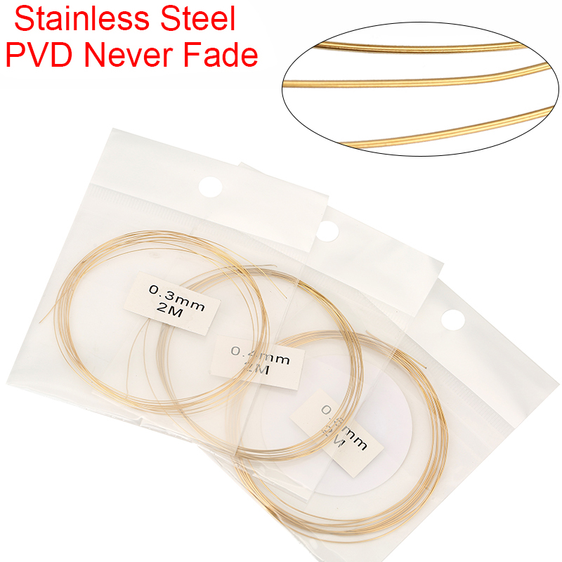 Jewelry Making Yarn - 2meters Stainless Steel 0.3 0.4 0.5