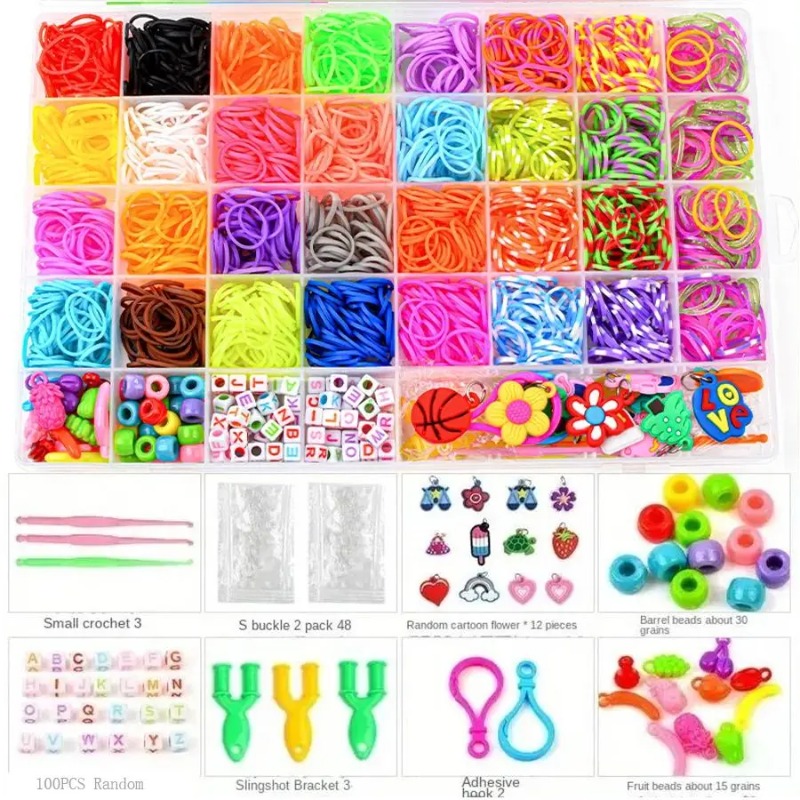 Jewelry Making Beginners - 4300pcs+ 32Colour Vibrant Color Rubber Band