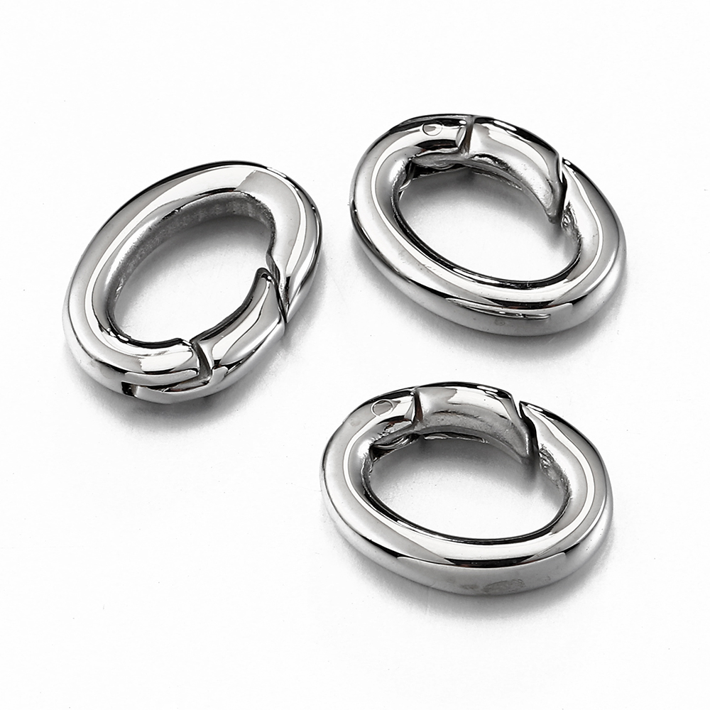 Jewelry Making Hoops - 2pcs/1pc Stainless Steel Spring Lobster Clasp