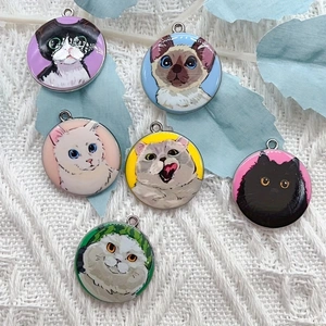 10pcs cartoon animal cat ename - огляд і ціна Jewelry Making Supplies
