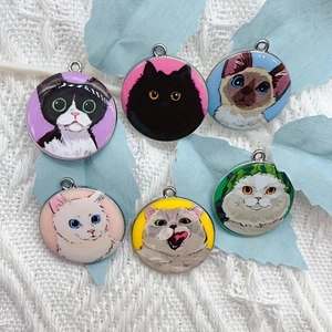 10pcs cartoon animal cat ename - огляд і ціна Jewelry Making Supplies