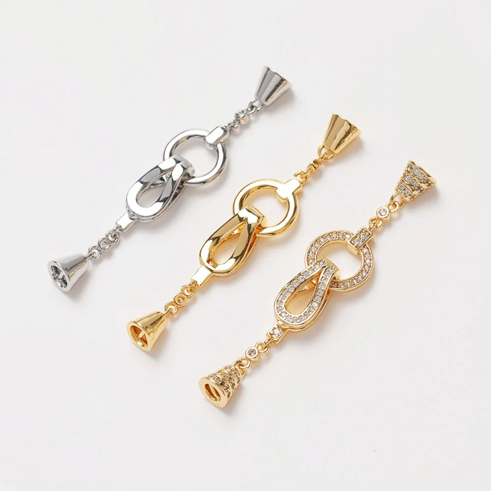 1PCS Cz Pave Necklace Connecto - огляд і ціна Jewelry Making Hand Tools