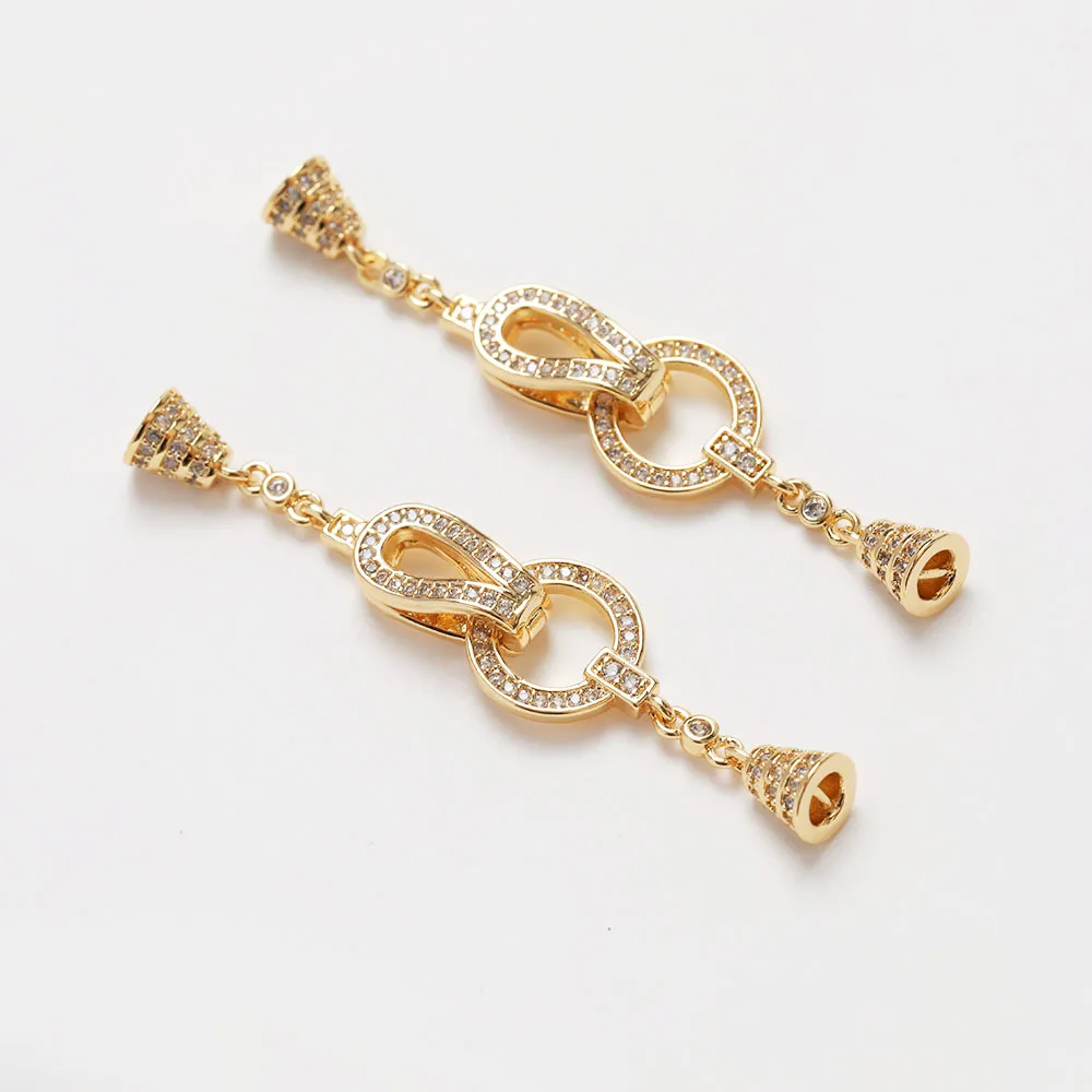 1PCS Cz Pave Necklace Connecto - огляд і ціна Jewelry Making Hand Tools