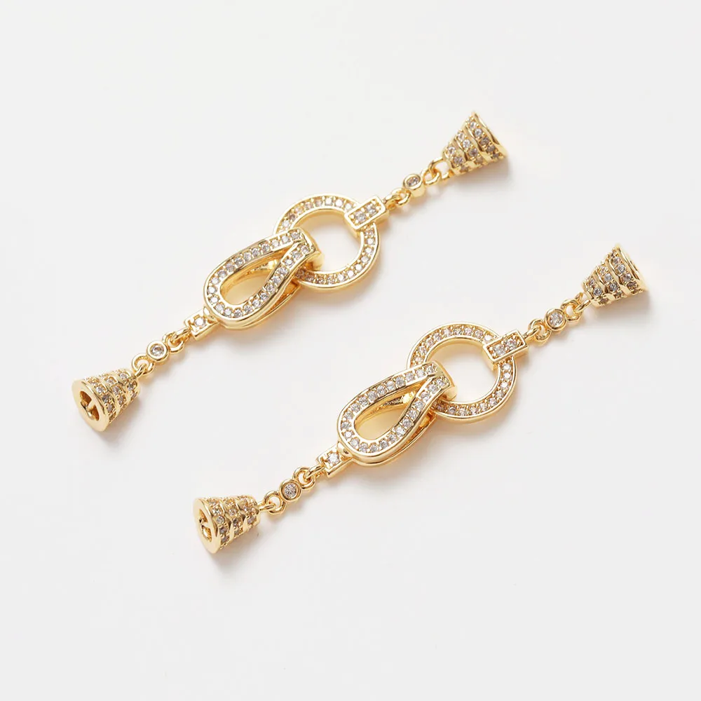 1PCS Cz Pave Necklace Connecto - огляд і ціна Jewelry Making Hand Tools