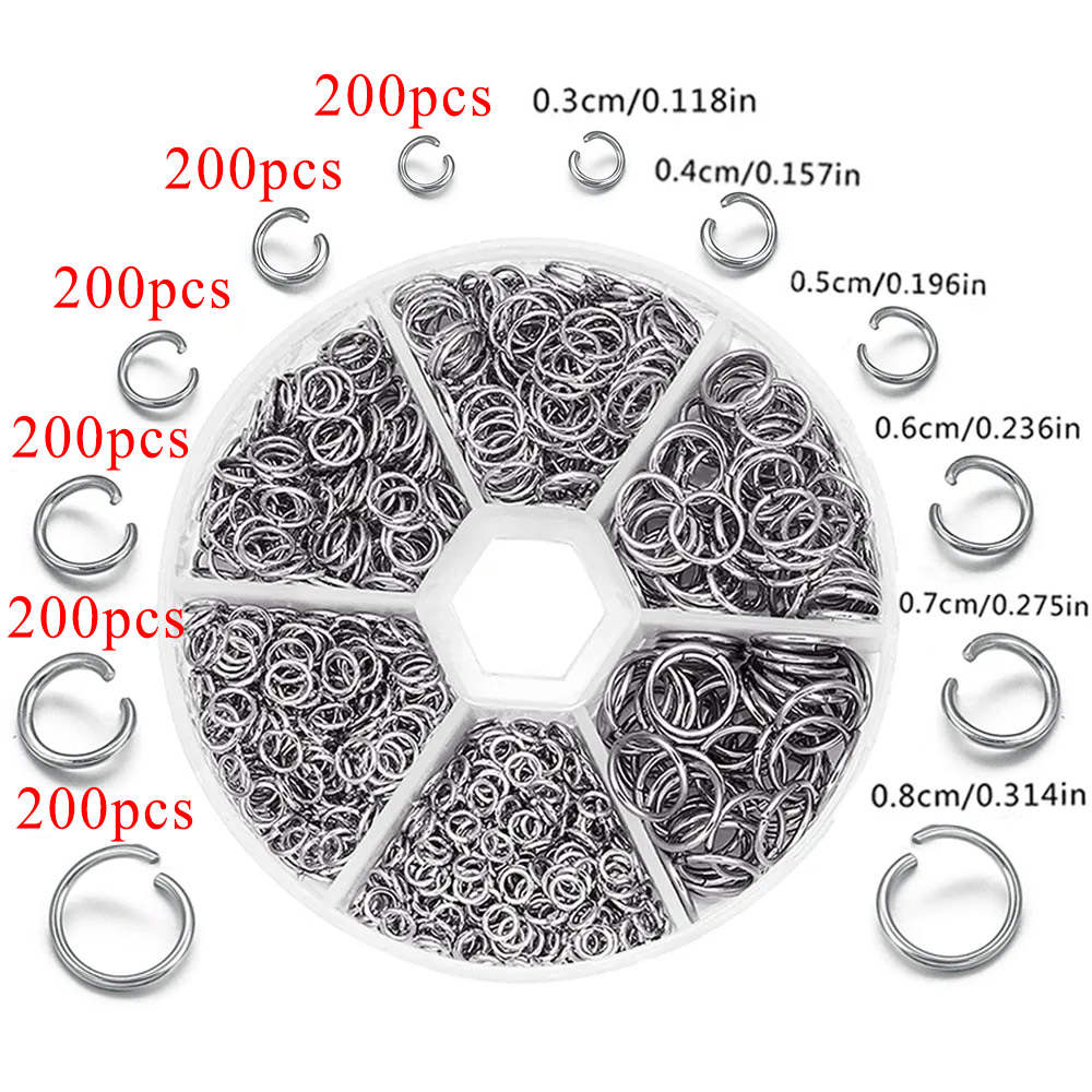 1200pcs Stainless Steel Jump R - огляд і ціна Jewelry Making Looper Tool