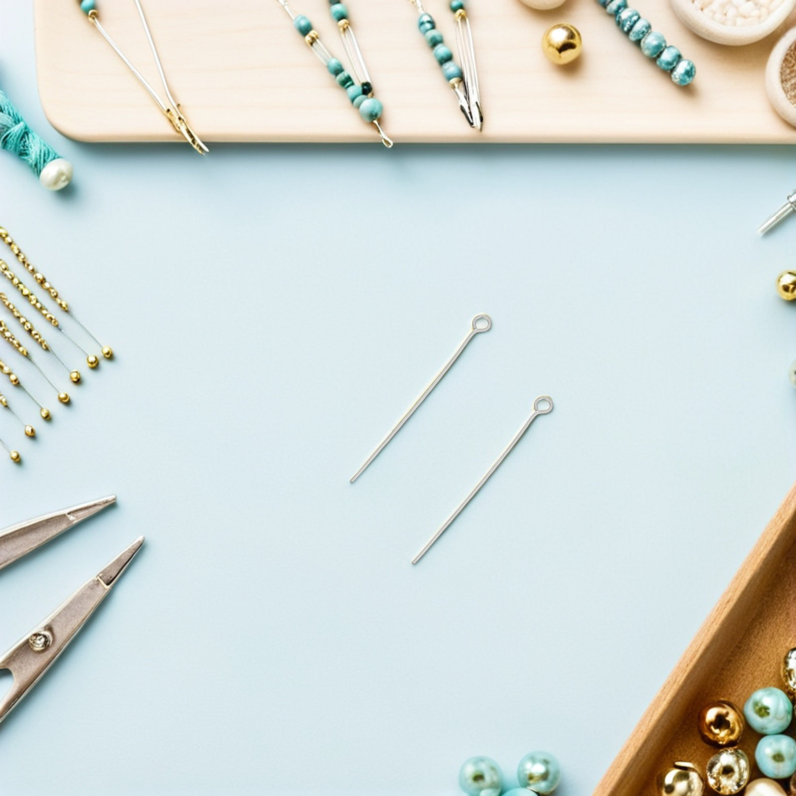300Pcs Jewelry Making Eye Pins - огляд і ціна Jewelry Making Eye Pins