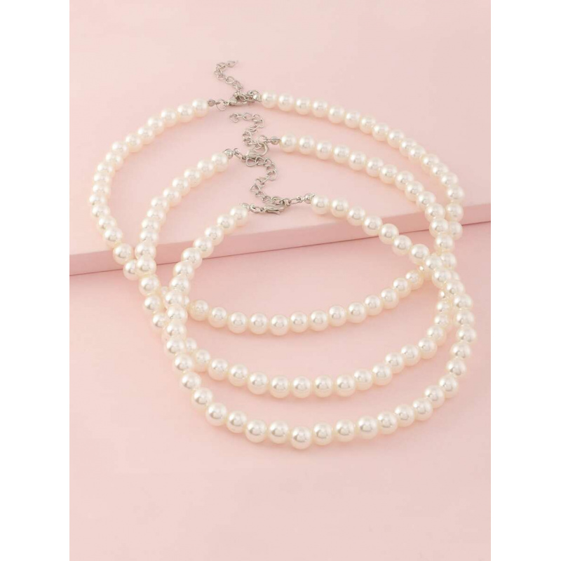 3pcs/Set Girls White Pearl Bea - огляд і ціна Jewelry Making Kits For Girls