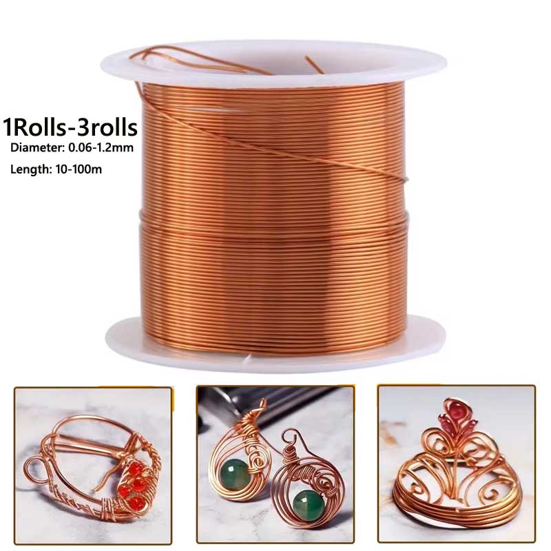 1-3Roll  Soft Copper Wire for  - огляд і ціна Jewelry Making Yarn