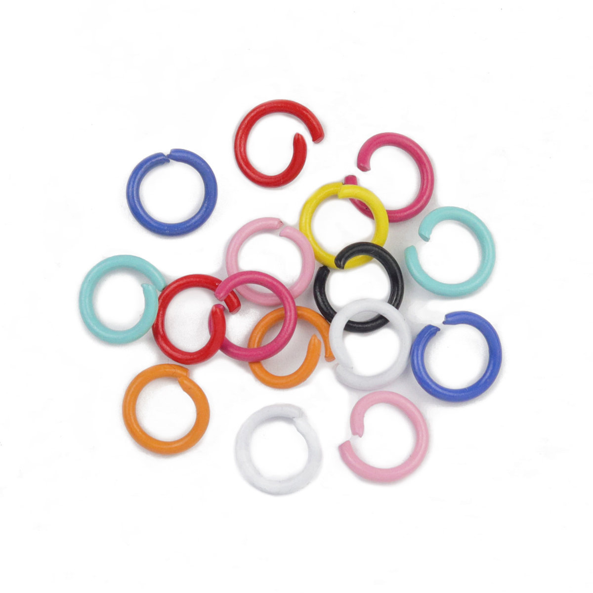 87g Colorful Mixed Colors Zinc - огляд і ціна Jump Ring Assorted