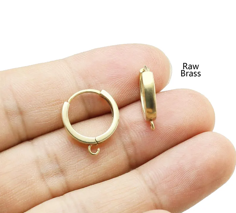 10pcs Brass Ear Hoops, Leverba - огляд і ціна Jewelry Making Hoops