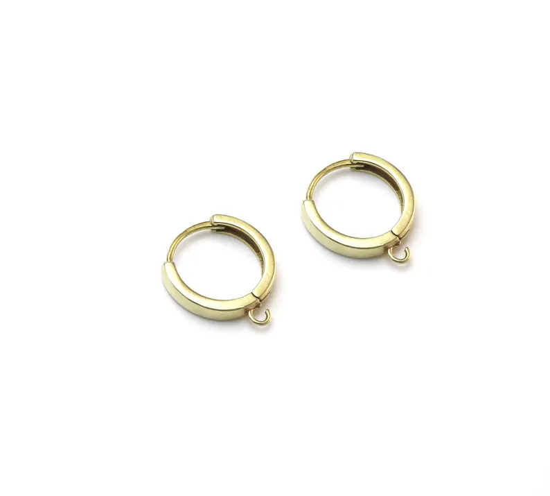 10pcs Brass Ear Hoops, Leverba - огляд і ціна Jewelry Making Hoops
