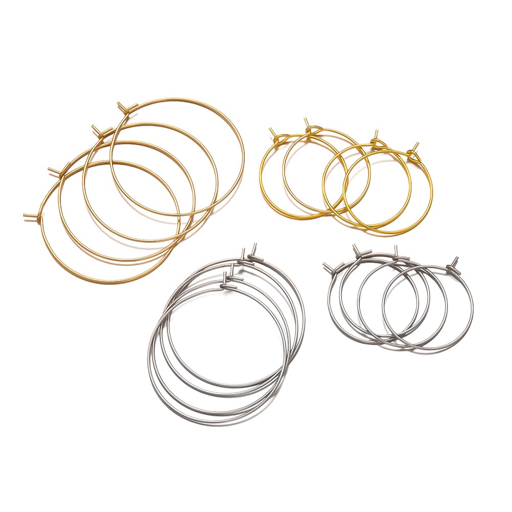 50Pcs 316 Stainless Steel 15 2 - огляд і ціна Jewelry Making Hoops