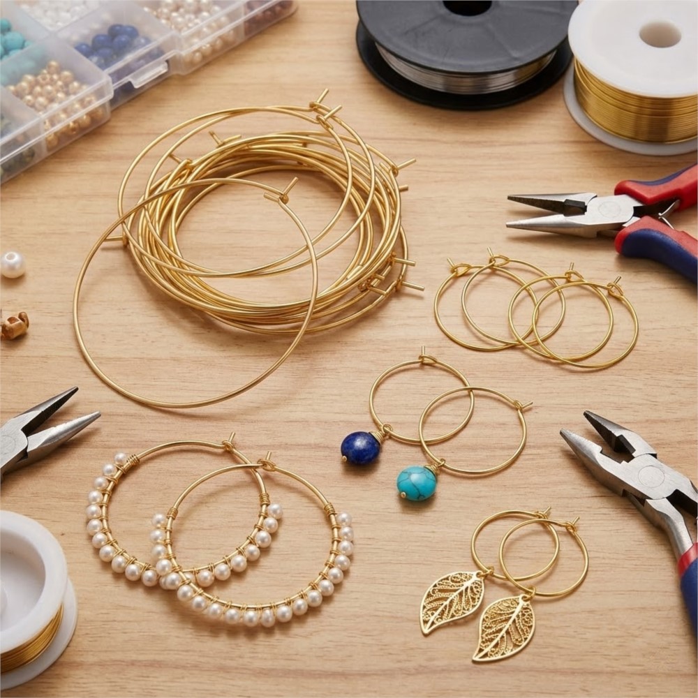 50Pcs 316 Stainless Steel 15 2 - огляд і ціна Jewelry Making Hoops