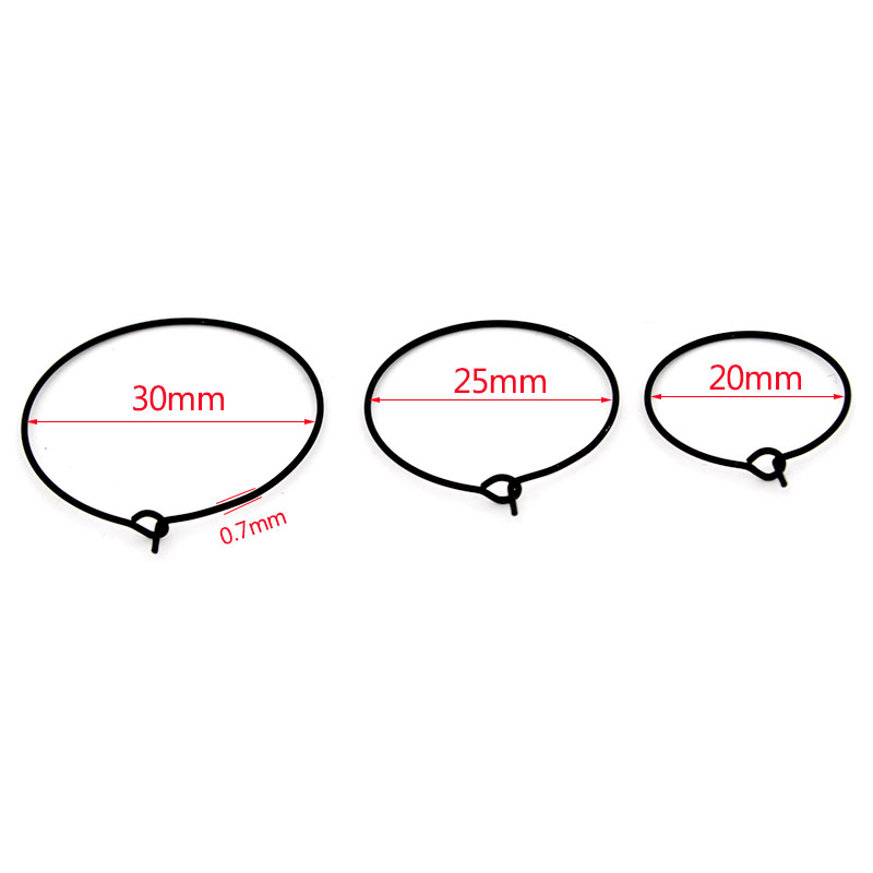 20Pcs 20mm 25mm 30mm Stainless - огляд і ціна Jewelry Making Hoops
