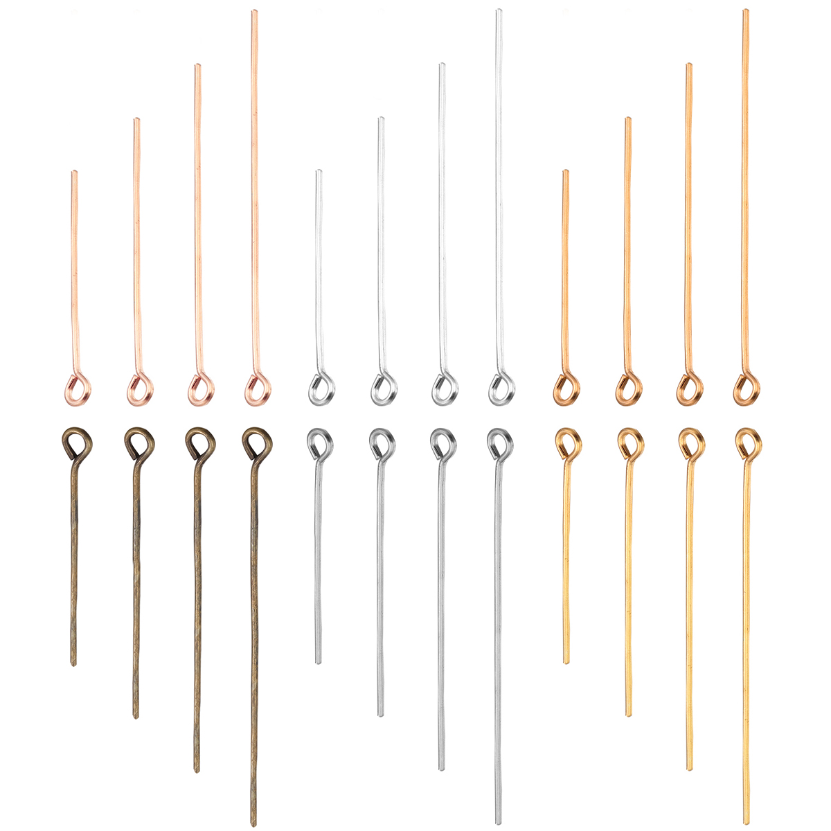 200pcs/Lot 20/26/30/35/40/45/5 - огляд і ціна Jewelry Making Eye Pins