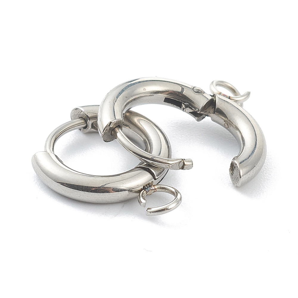10pcs 201 Stainless Steel Hugg - огляд і ціна Jewelry Making Hoops