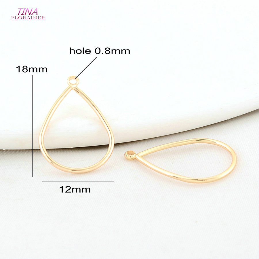 12*18MM 18K Gold Color Drop Sh - огляд і ціна Jewelry Making Hoops