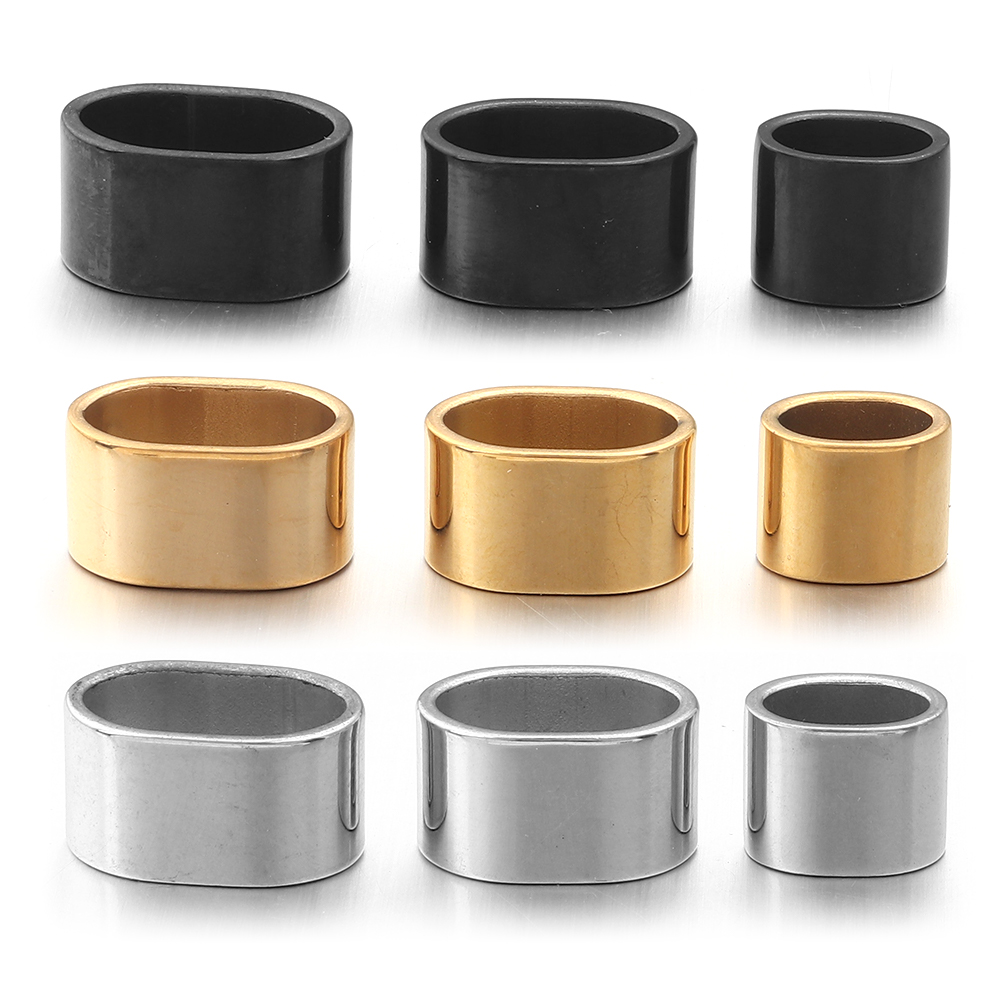 6pcs Flat Stainless Steel Tube - огляд і ціна Jewelry Making Beads