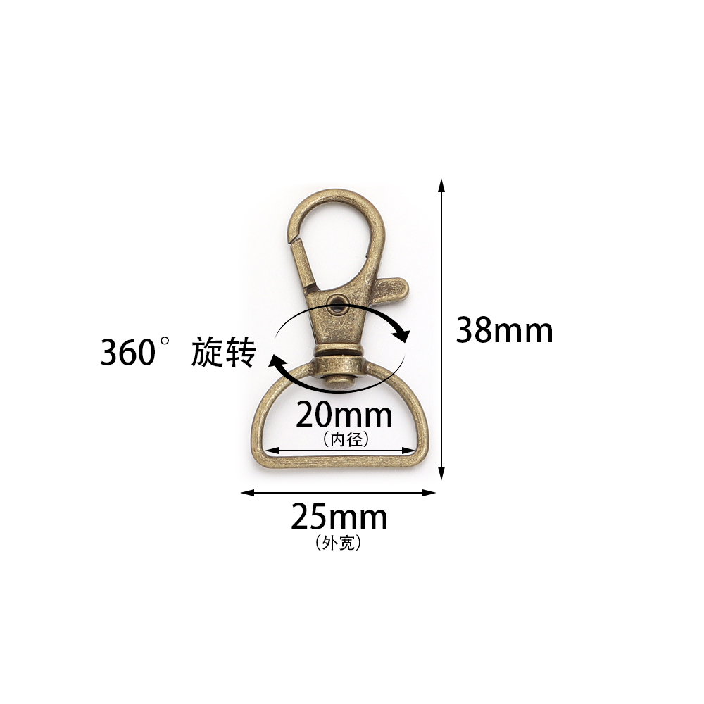 10pcs/lot Metal Swivel Clasps  - огляд і ціна Jewelry Making Hoops