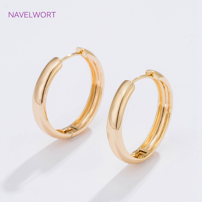6 Sizes Gold Plated Circle Hoo - огляд і ціна Jewelry Making Hoops