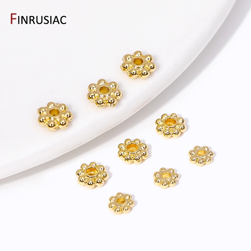 30PCS 4mm/5mm/6mm 14K Real Gol - огляд і ціна Jewelry Making In Bali