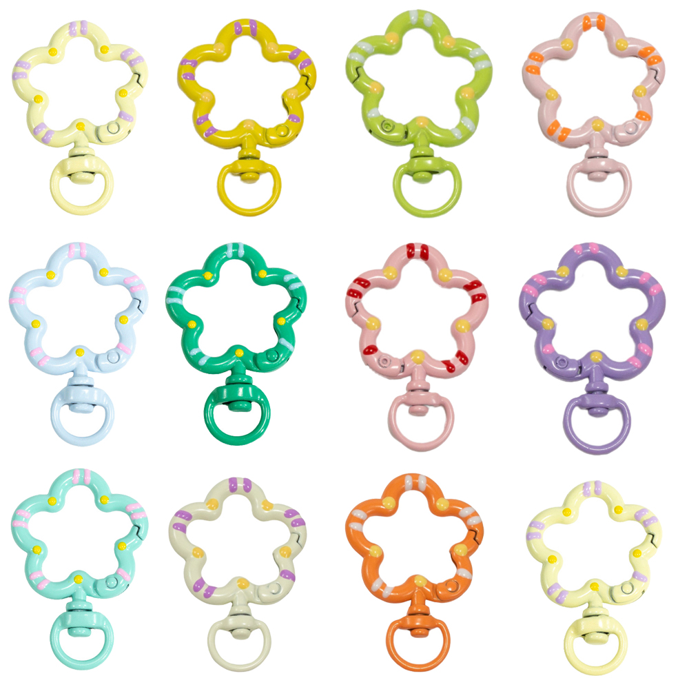 5pcs Flower Metal Lobster Claw - огляд і ціна Jewelry Making Hoops