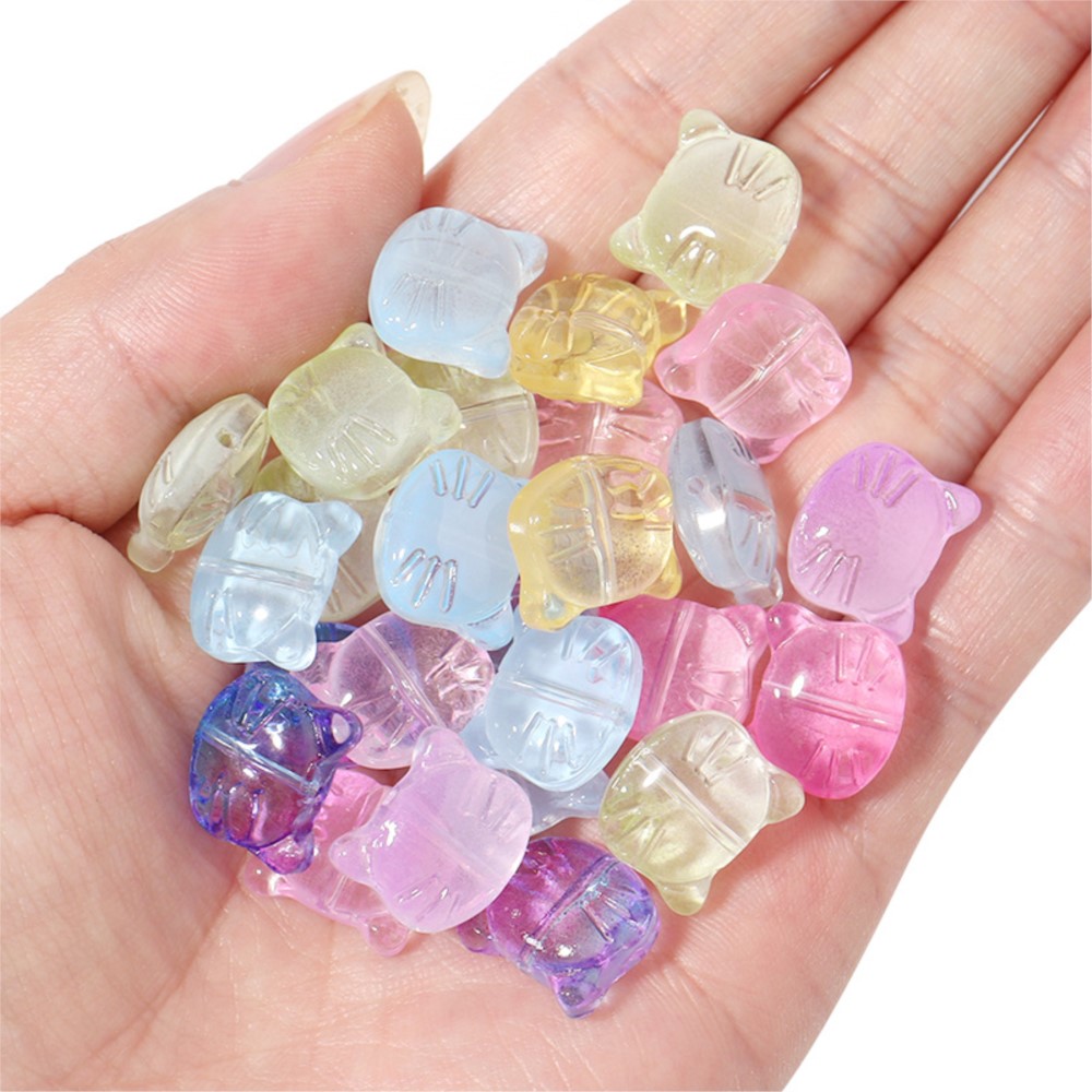 30Pcs/Lot Cute Glass Cat Head  - огляд і ціна Jewelry Making Jig