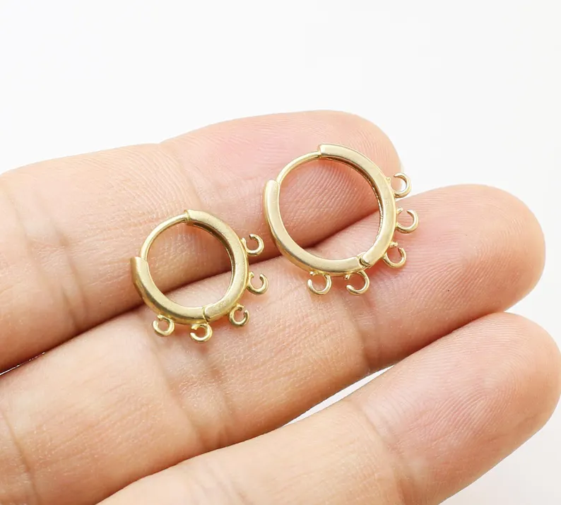 10pcs Brass Ear Hoops, Leverba - огляд і ціна Jewelry Making Hoops