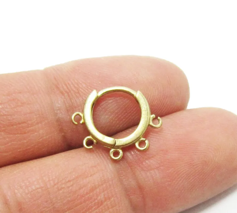 10pcs Brass Ear Hoops, Leverba - огляд і ціна Jewelry Making Hoops