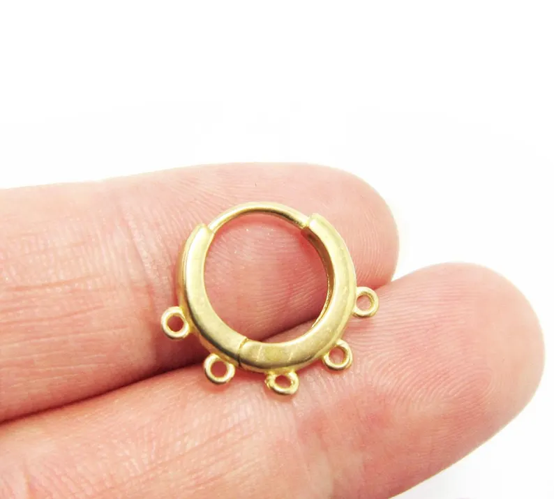 10pcs Brass Ear Hoops, Leverba - огляд і ціна Jewelry Making Hoops