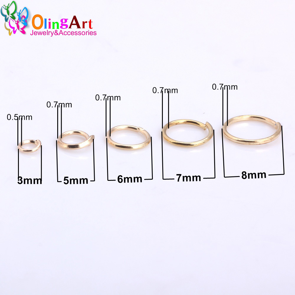 OlingArt KC Gold Plating Jump  - огляд і ціна Jump Ring Assorted
