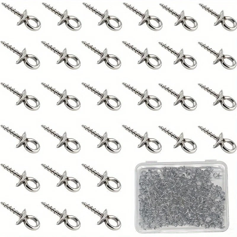 100pcs 10x4mm Stainless Steel  - огляд і ціна Jewelry Making Eye Pins