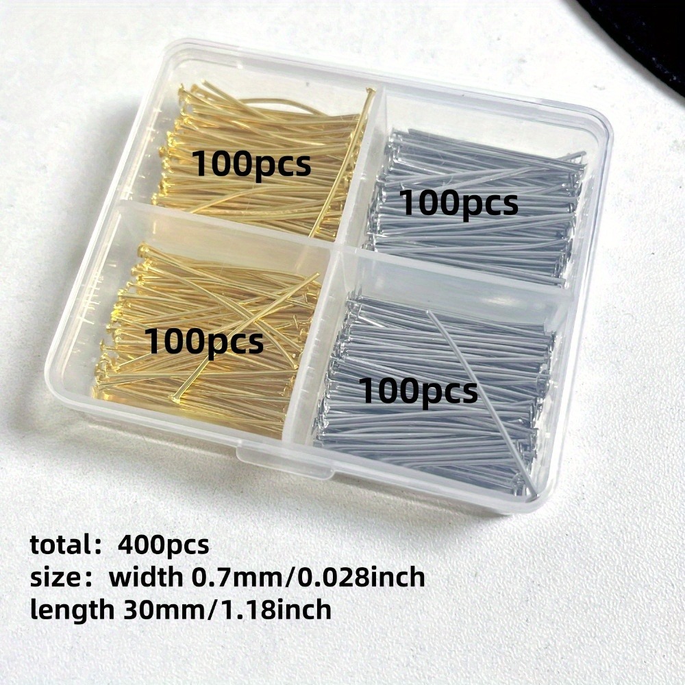 400pcs Mixed Iron Head Pins 30 - огляд і ціна Jewelry Making Jig