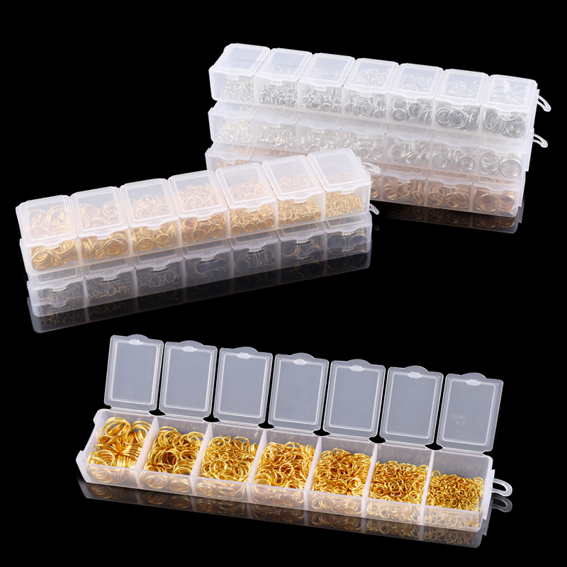 1370PCS/Set Mixed Metal Open J - огляд і ціна Jump Ring Assorted