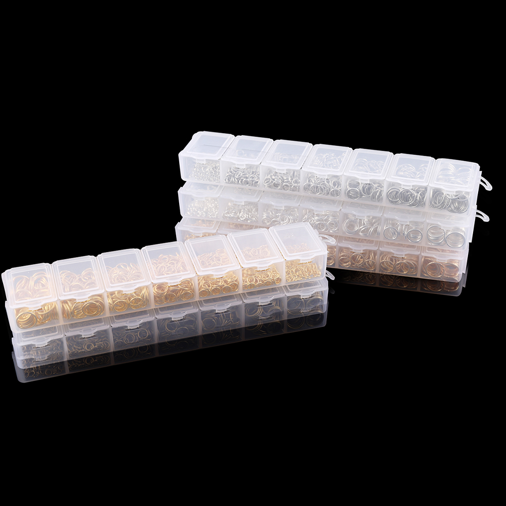 1370PCS/Set Mixed Metal Open J - огляд і ціна Jump Ring Assorted