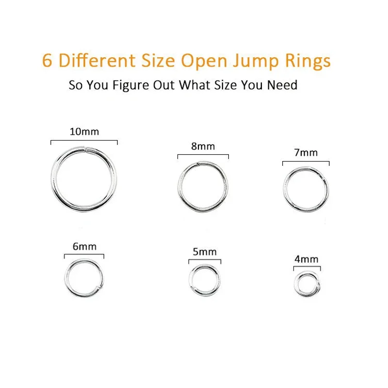 1050Pcs 0.7mm Plated Color Ope - огляд і ціна Jump Ring Assorted