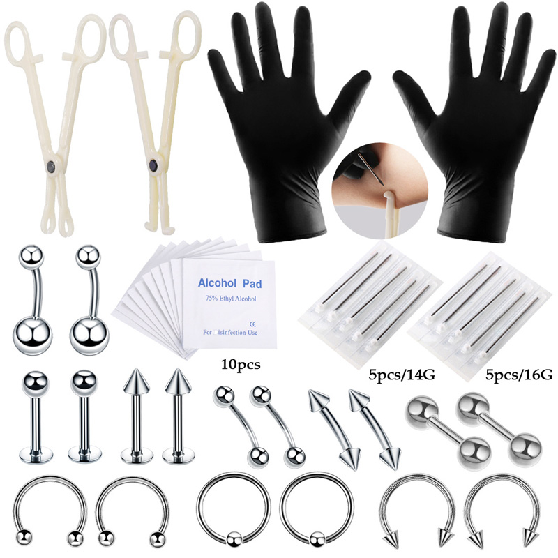 42pcs/set Body Piercing Tool K - огляд і ціна Jewelry Making Round Nose Pliers