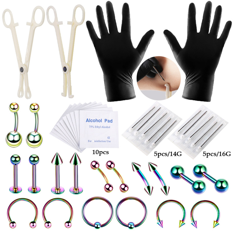 42pcs/set Body Piercing Tool K - огляд і ціна Jewelry Making Round Nose Pliers