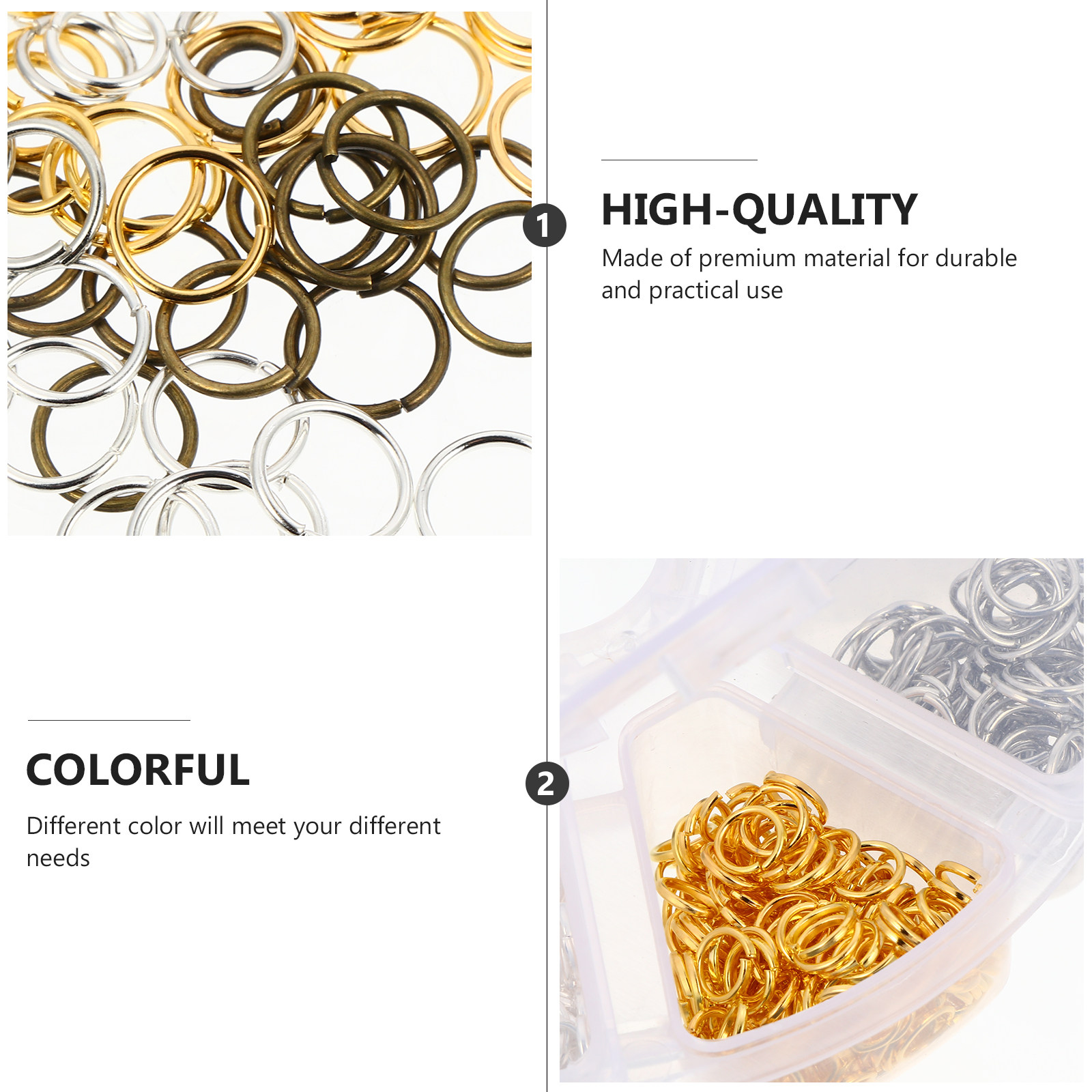 1 Box Jewelry Ring Set Assorte - огляд і ціна Jump Ring Assorted
