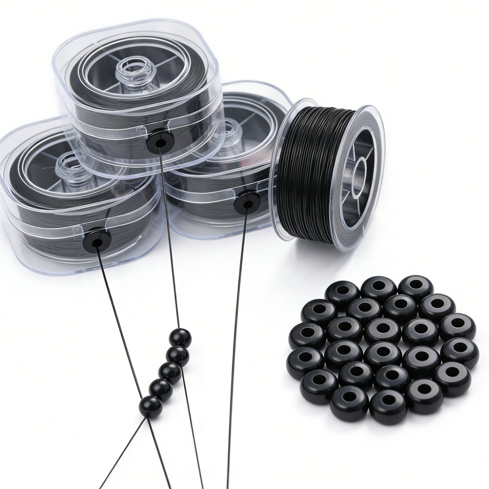 0.5-1mm Black Elastic Crystal  - огляд і ціна Jewelry Making Beginners