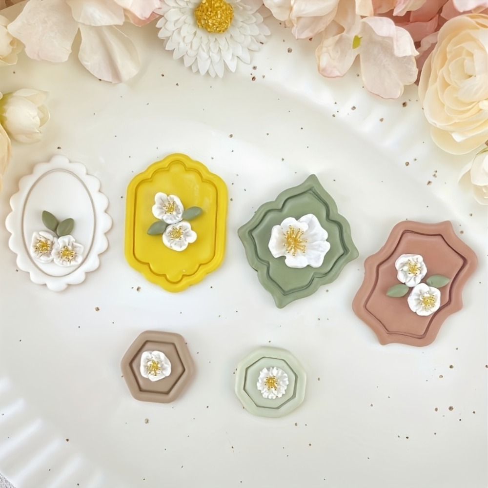 6pcs Vintage  Frame Shape Poly - огляд і ціна Jewelry Making Hand Tools