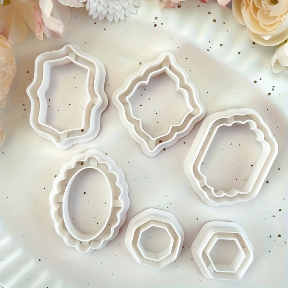 6pcs Vintage  Frame Shape Poly - огляд і ціна Jewelry Making Hand Tools